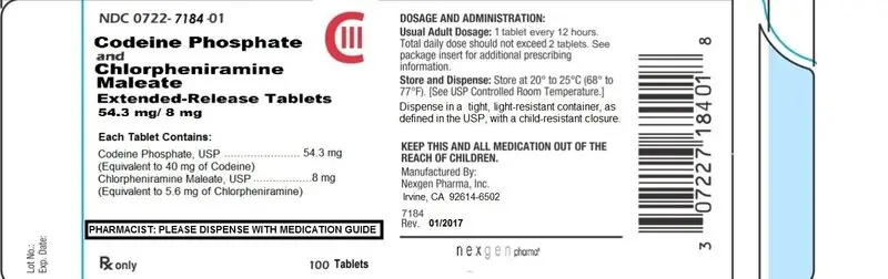 Cod-CPM ER Tabs 100-Count Container Label